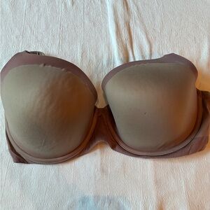 Victorias Secret Body by Victoria Lined Demi Bra Mauve Brown 38DD Underwire